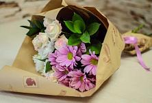 Букет цветов из:  Розы и Хризантемы #REPLACE_PRED# Новодугино