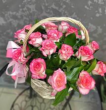 Цветочная композиция из Розы в корзине #REPLACE_PRED# Новодугино